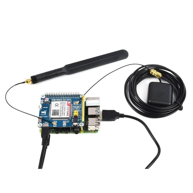 SIM7600E LTE Cat-1 HAT for Raspberry Pi (3G/2G/GNSS) by Waveshare - The Pi Hut