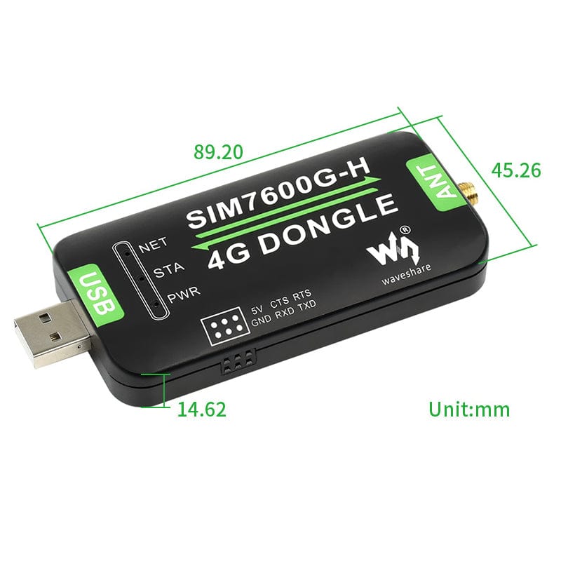 SIM7600G-H 4G USB Dongle by Waveshare - The Pi Hut