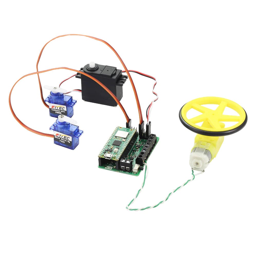 Simply Robotics Motor Driver Board for Raspberry Pi Pico by Kitronik - The Pi Hut