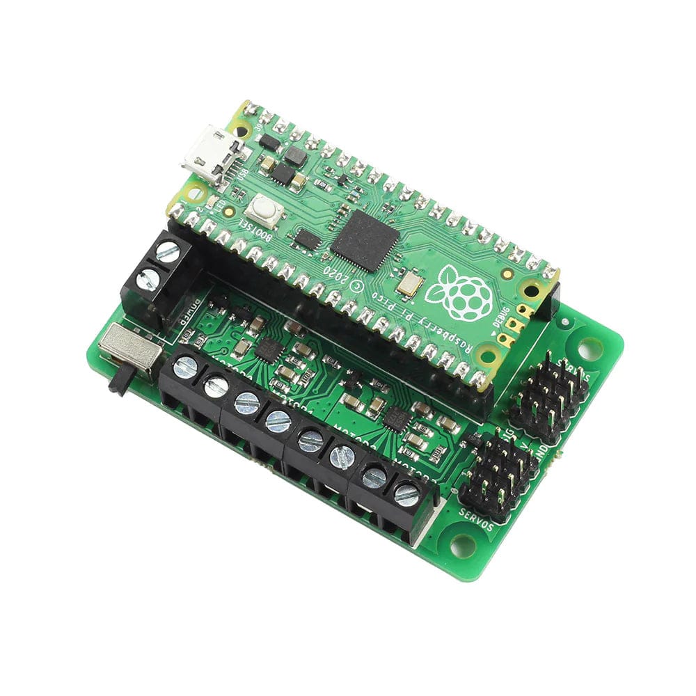 Simply Robotics Motor Driver Board for Raspberry Pi Pico by Kitronik - The Pi Hut