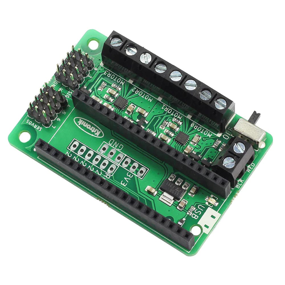 Simply Robotics Motor Driver Board for Raspberry Pi Pico by Kitronik - The Pi Hut