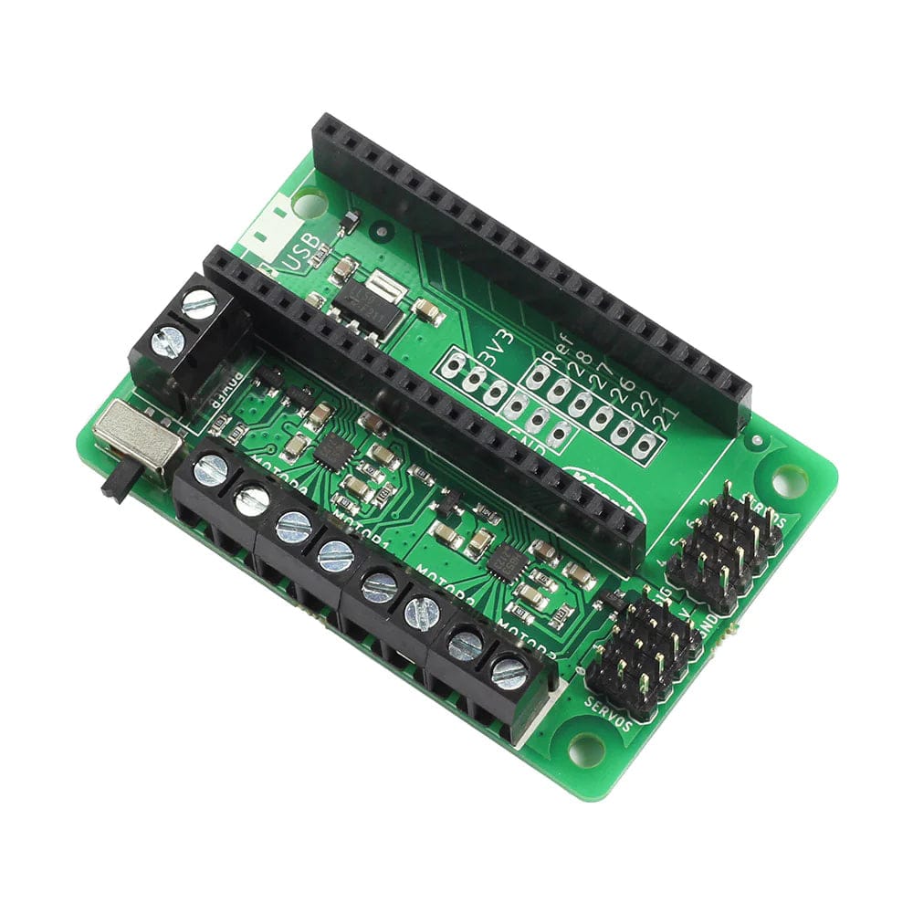 Simply Robotics Motor Driver Board for Raspberry Pi Pico by Kitronik - The Pi Hut