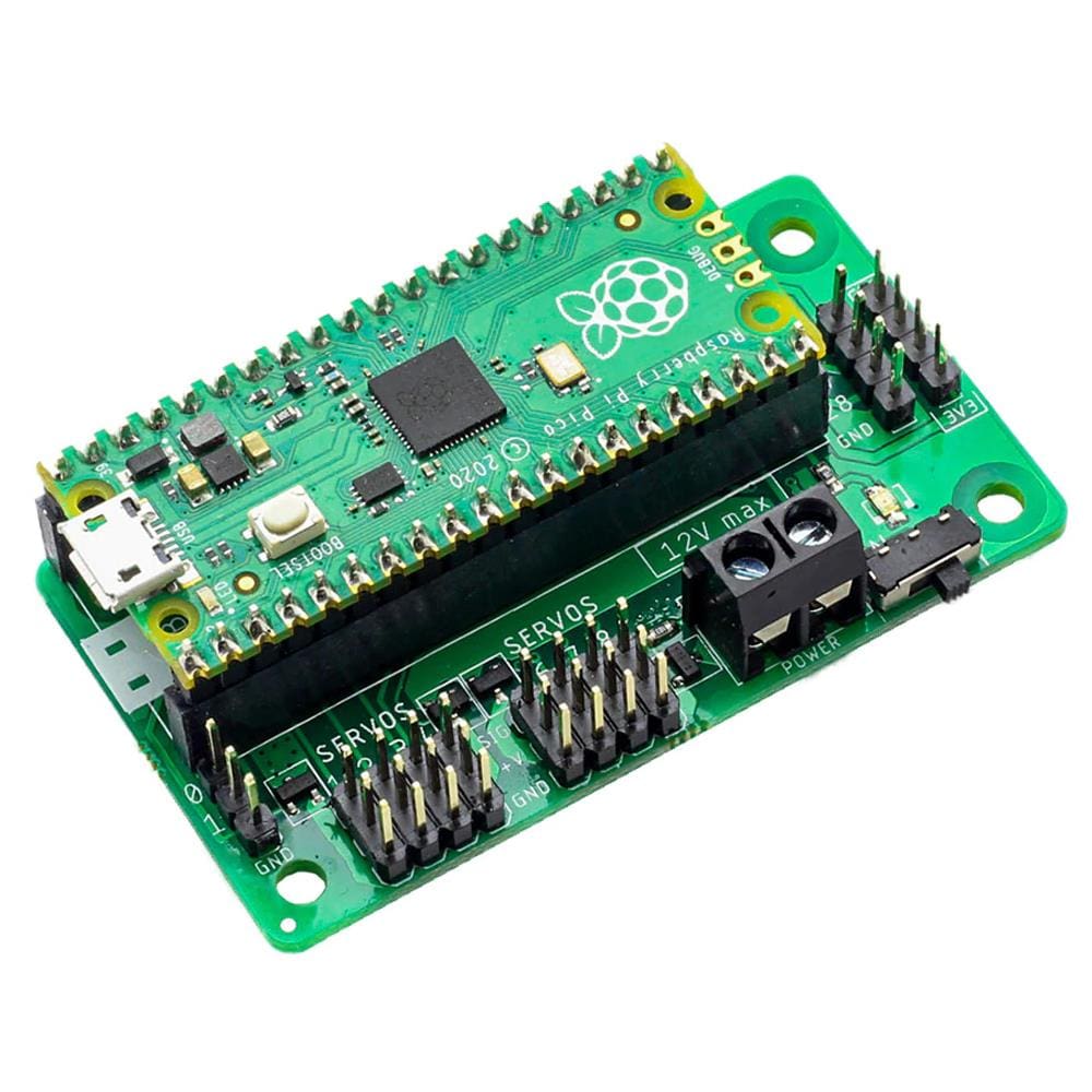 Simply Servos Board for Raspberry Pi Pico - The Pi Hut