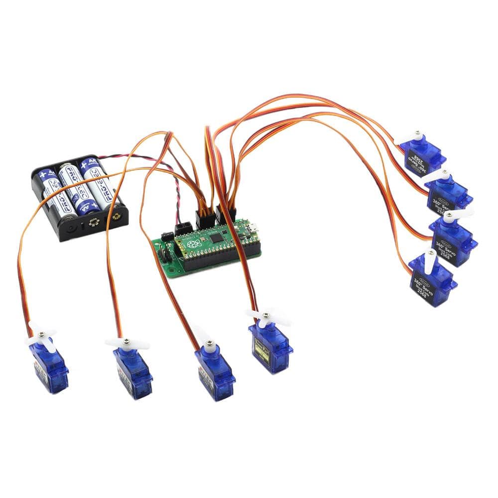 Simply Servos Board for Raspberry Pi Pico by Kitronik - The Pi Hut