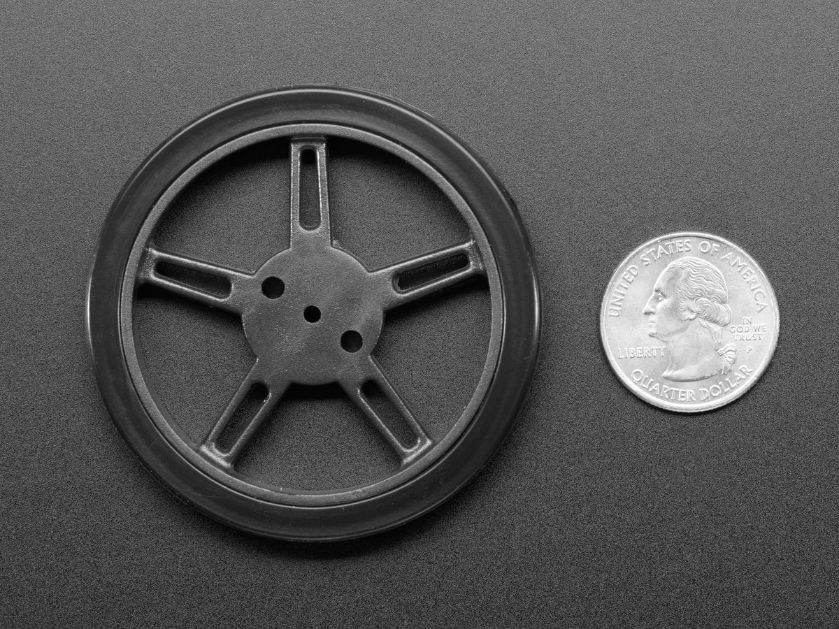 Skinny Wheel for TT DC Gearbox Motors by The Pi Hut - The Pi Hut