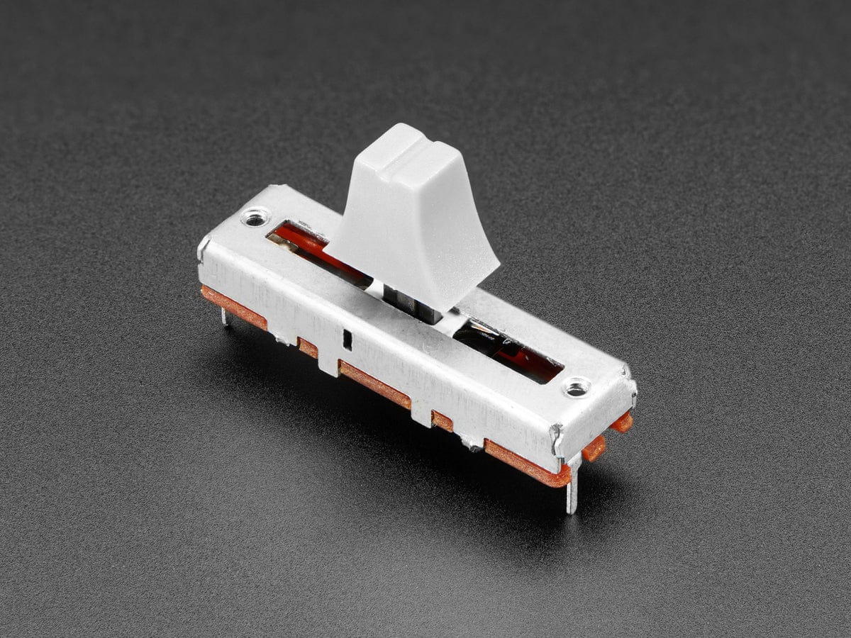 Slide Potentiometer with Plastic Knob - 35mm Long - 10KΩ by The Pi Hut - The Pi Hut