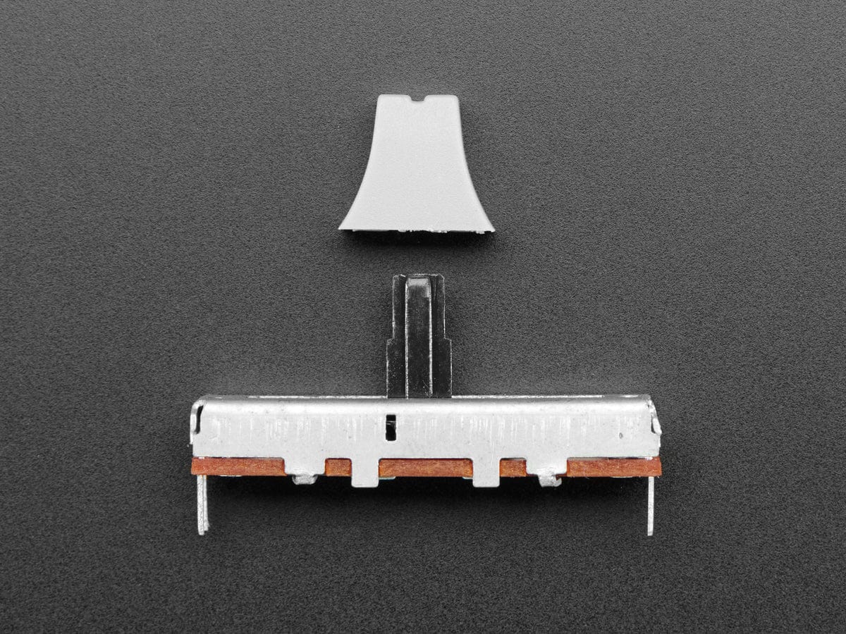 Slide Potentiometer with Plastic Knob - 35mm Long - 10KΩ by The Pi Hut - The Pi Hut