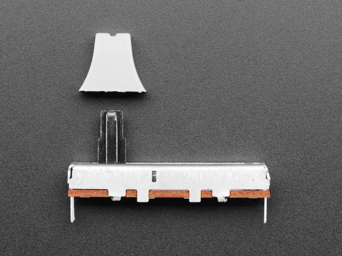 Slide Potentiometer with Plastic Knob - 35mm Long - 10KΩ by The Pi Hut - The Pi Hut