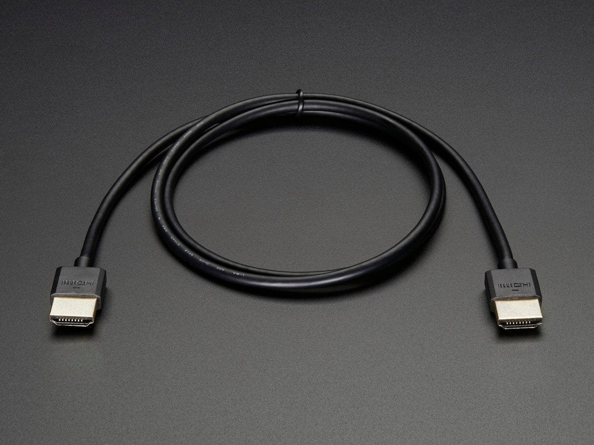 Slim HDMI Cable - 900mm / 3 feet long by The Pi Hut - The Pi Hut