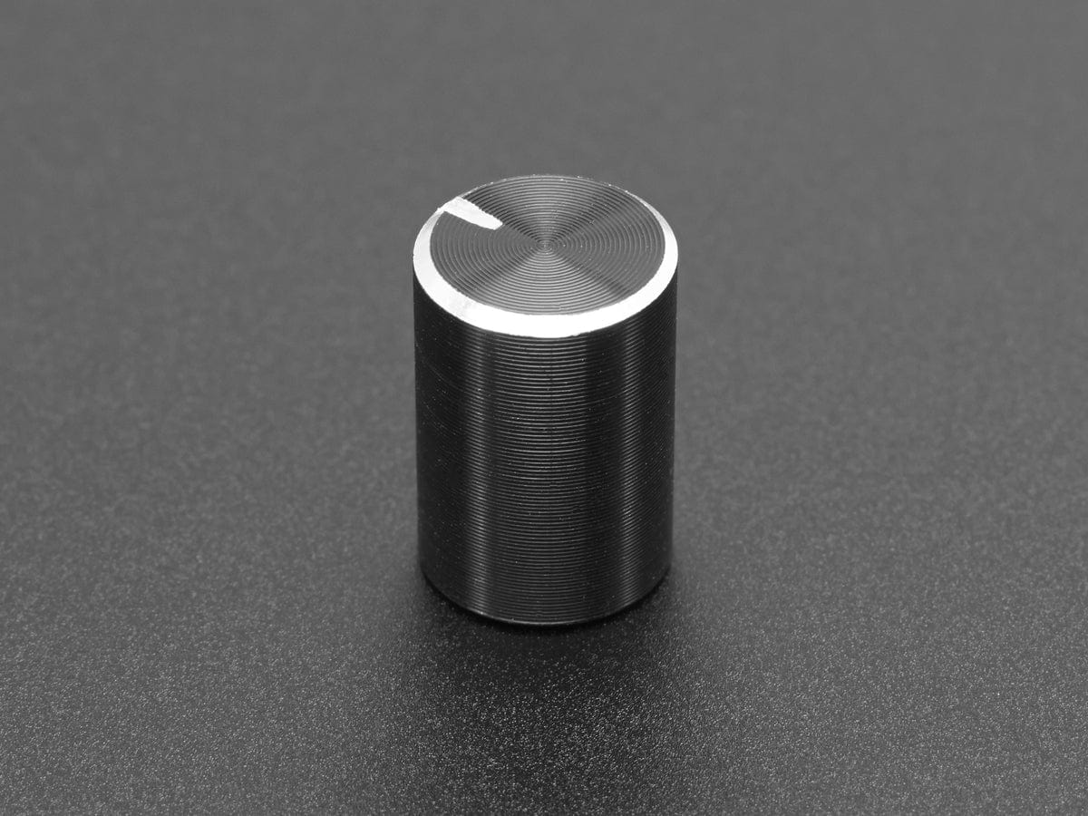 10 Boutons Potentiomètre Aluminium Argenté - Tige Moletée 6mm, Diamètre 10x15mm