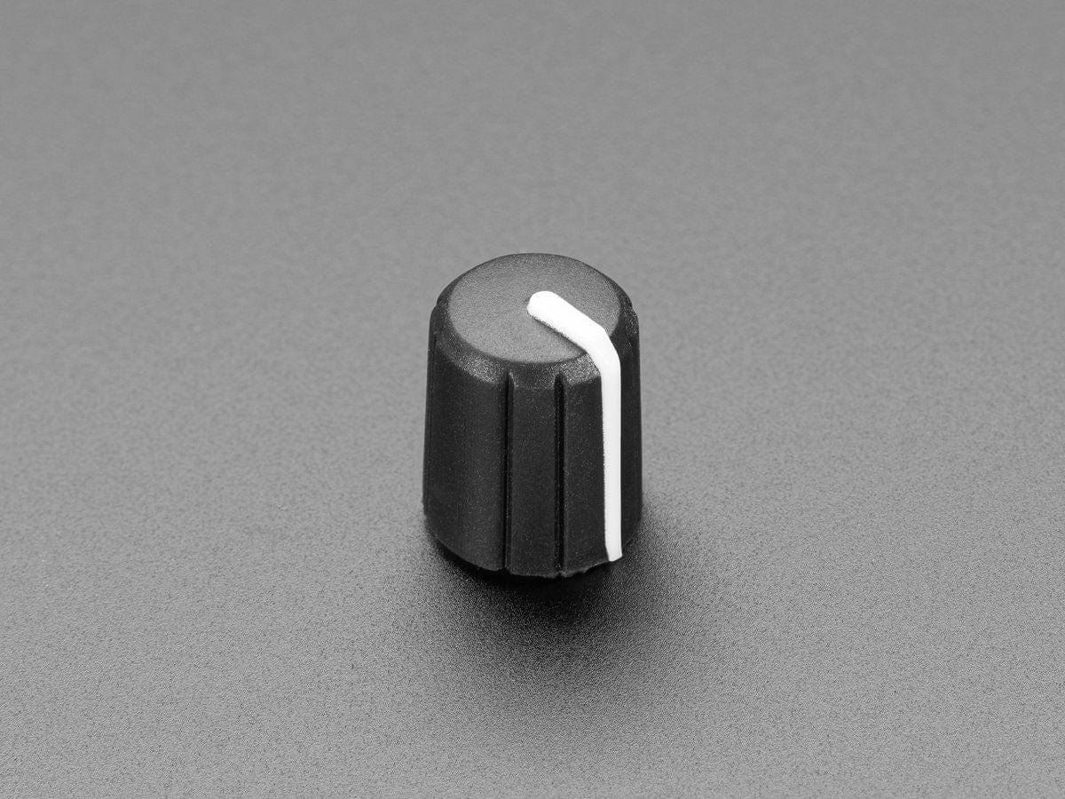 Slim Rubber Rotary Encoder Knob - 11.5mm x 14.5mm D-Shaft by The Pi Hut - The Pi Hut