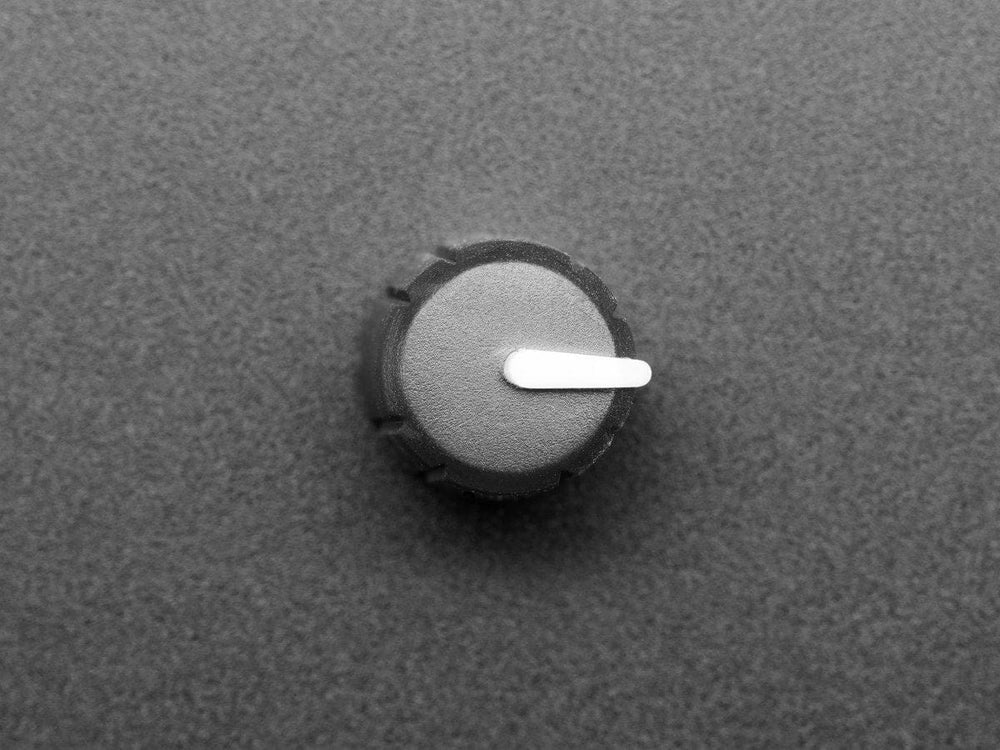Slim Rubber Rotary Encoder Knob - 11.5mm x 14.5mm D-Shaft by The Pi Hut - The Pi Hut
