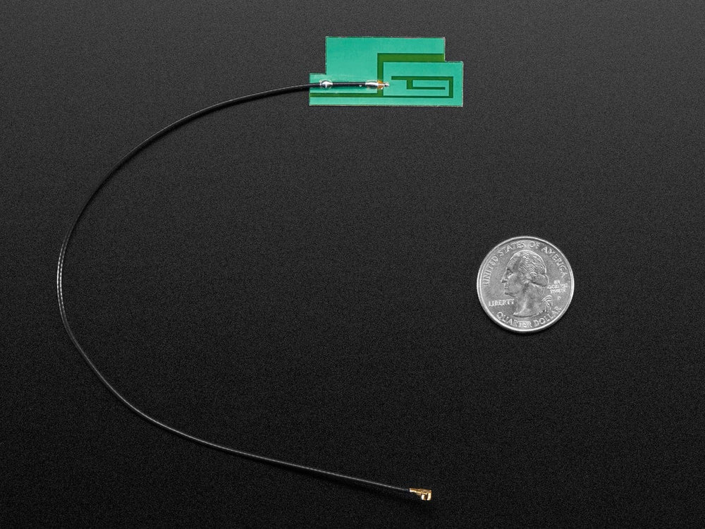 Slim Sticker-type GSM/Cellular Quad-Band Antenna - 3dBi - 200mm by The Pi Hut - The Pi Hut