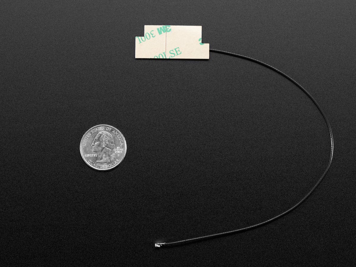 Slim Sticker-type GSM/Cellular Quad-Band Antenna - 3dBi - 200mm by The Pi Hut - The Pi Hut