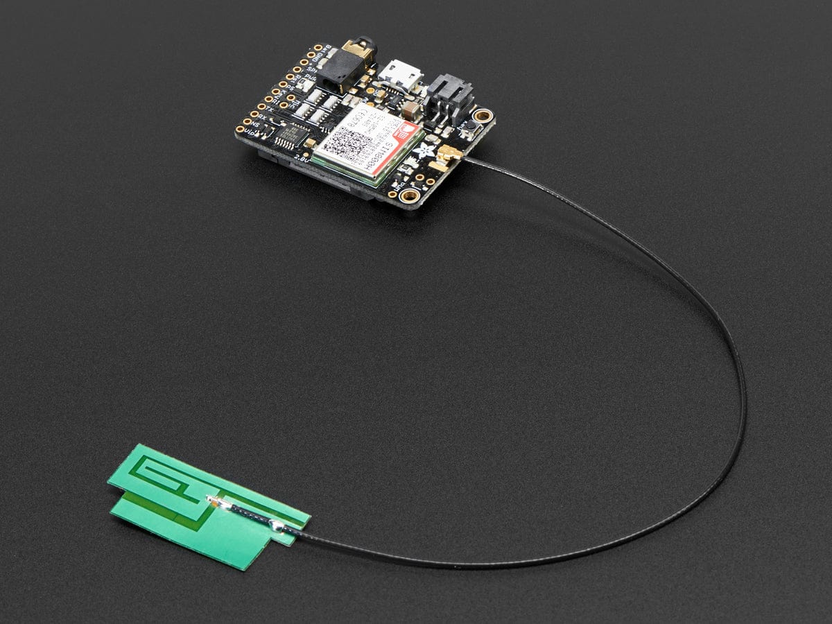Slim Sticker-type GSM/Cellular Quad-Band Antenna - 3dBi - 200mm by The Pi Hut - The Pi Hut