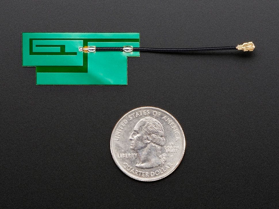 Slim Sticker-type GSM/Cellular Quad-Band Antenna - 3dBi uFL by The Pi Hut - The Pi Hut