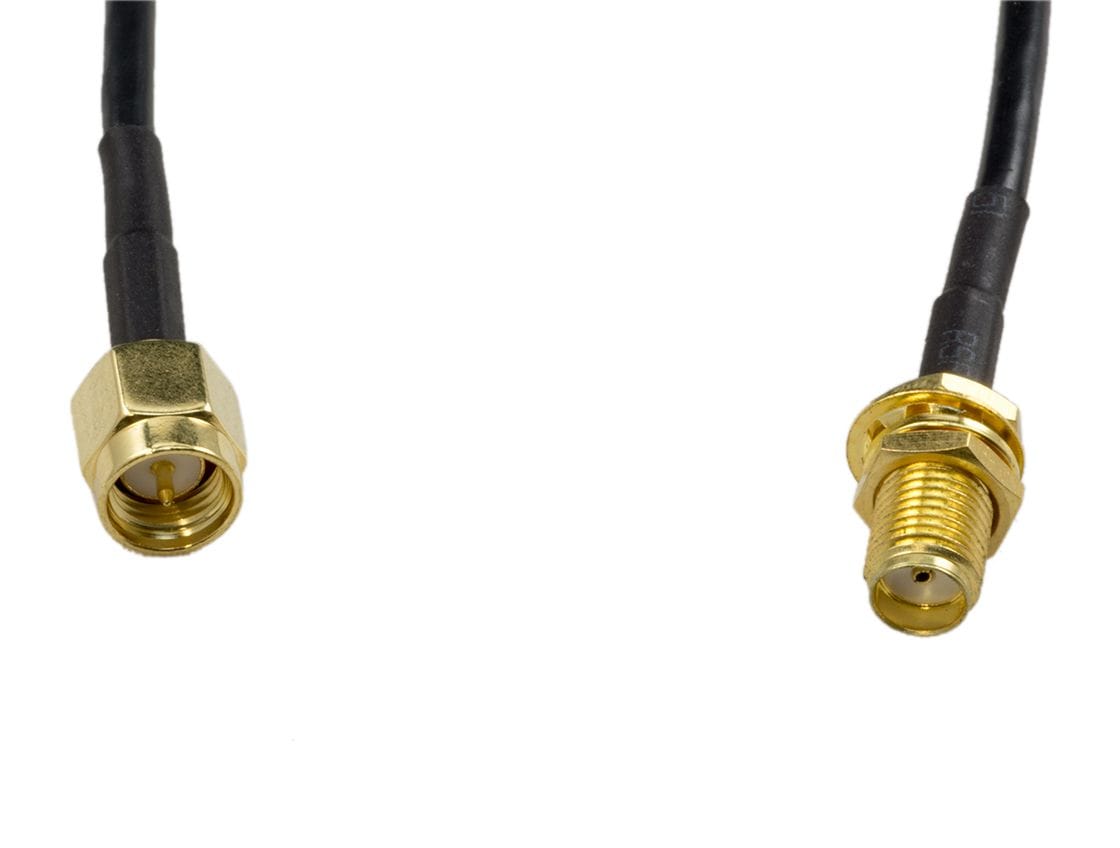SMA Male to SMA Female Antenna Cable (0.3m) by The Pi Hut - The Pi Hut