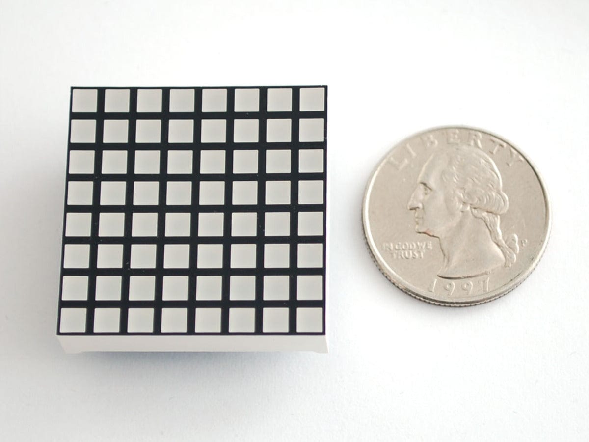 Small 1.2" 8x8 Bi-Color (Red/Green) Square LED Matrix by The Pi Hut - The Pi Hut