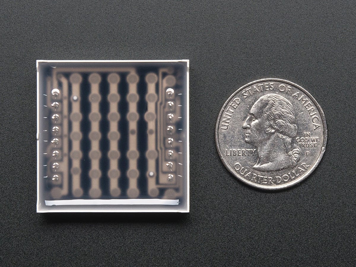 Small 1.2" 8x8 Ultra Bright Blue LED Matrix (KWM-30881CBB) by The Pi Hut - The Pi Hut