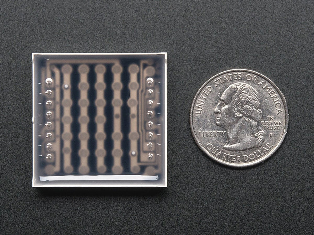 Small 1.2" 8x8 Ultra Bright Blue LED Matrix (KWM-30881CBB) by The Pi Hut - The Pi Hut