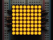 Small 1.2" 8x8 Ultra Bright Yellow-Orange LED Matrix - The Pi Hut