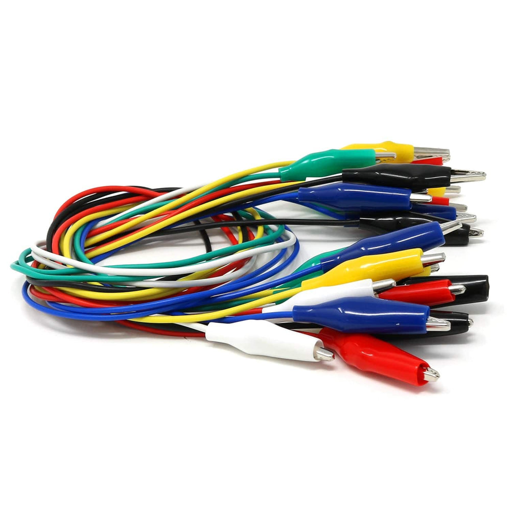 Small Alligator Clip Test Lead (set of 12) by The Pi Hut - The Pi Hut