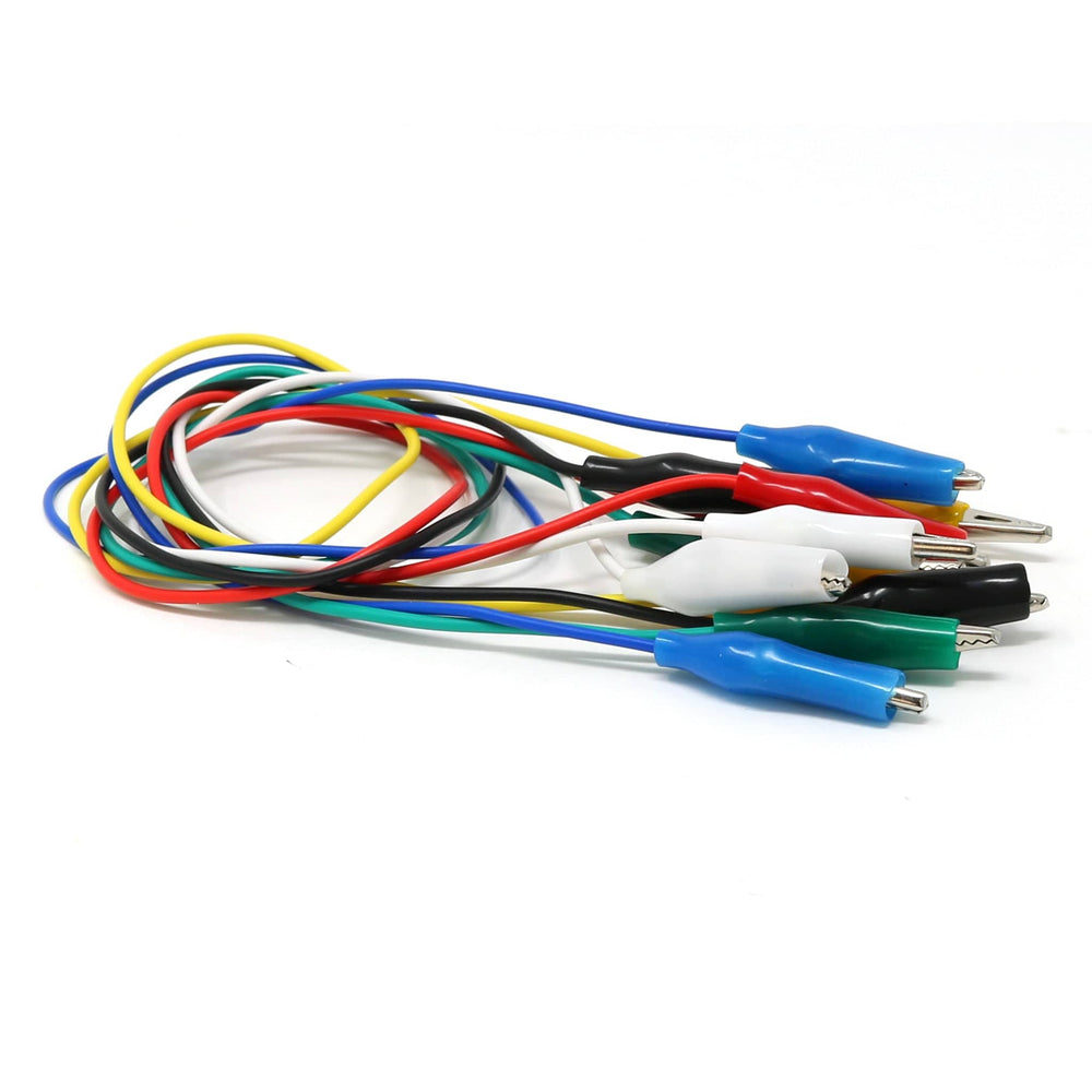 Small Alligator Clip Test Lead (set of 6) by The Pi Hut - The Pi Hut