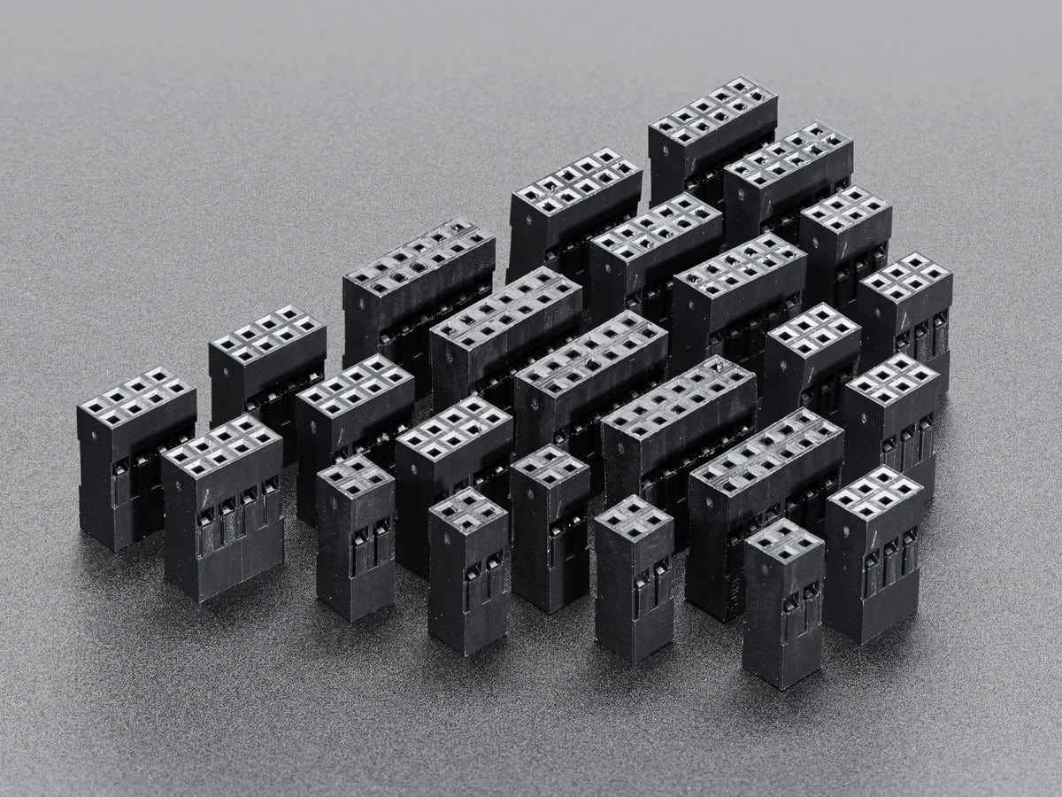 Small Dual Row Wire Housing Pack for DIY Jumper Cables by The Pi Hut - The Pi Hut