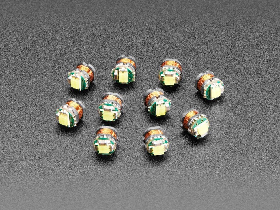 Small Inductive Wireless LEDs - 10 Pack - White by The Pi Hut - The Pi Hut