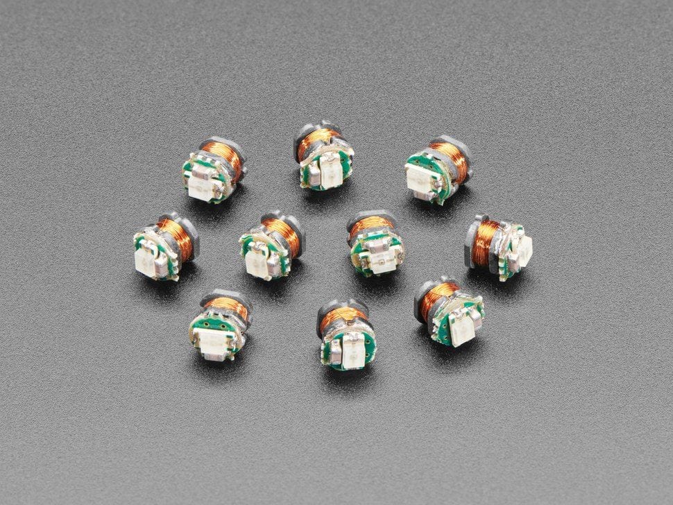 Small Inductive Wireless LEDs - 10 Pack - Yellow by The Pi Hut - The Pi Hut