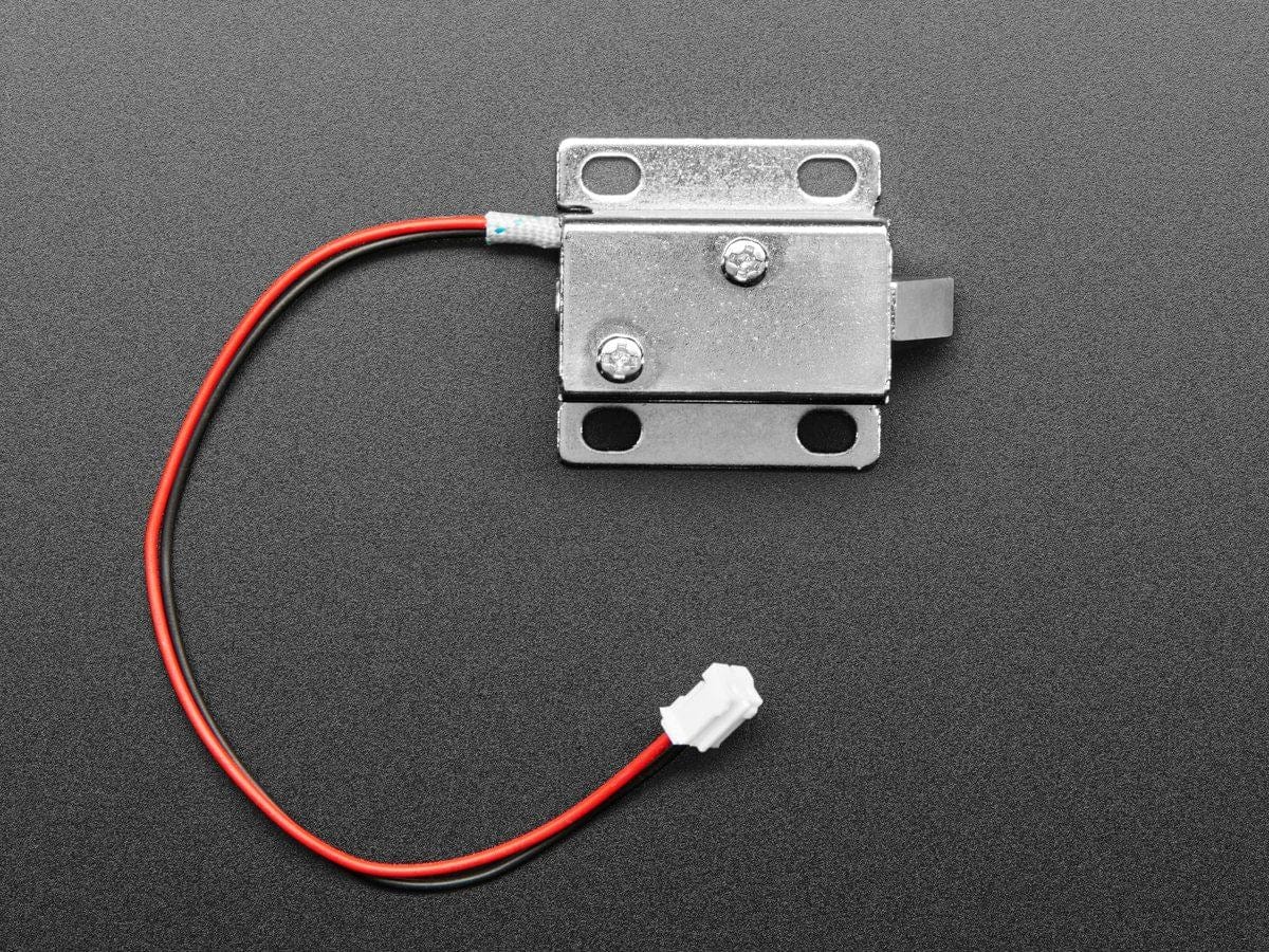 Small Lock-style Solenoid - 12VDC @ 350mAh with 2-pin JST by The Pi Hut - The Pi Hut