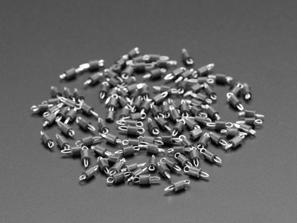 Small PCB Test Points (100 pack) - Black by The Pi Hut - The Pi Hut