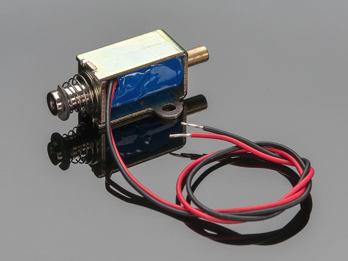 Small Push-Pull Solenoid - 12VDC - The Pi Hut