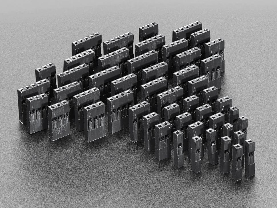 Small Single Row Wire Housing Pack for DIY Jumper Cables by The Pi Hut - The Pi Hut