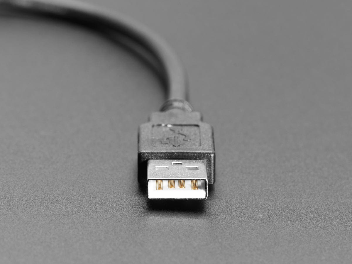 Snap-In Panel Mount Cable - USB A Extension Cable by The Pi Hut - The Pi Hut