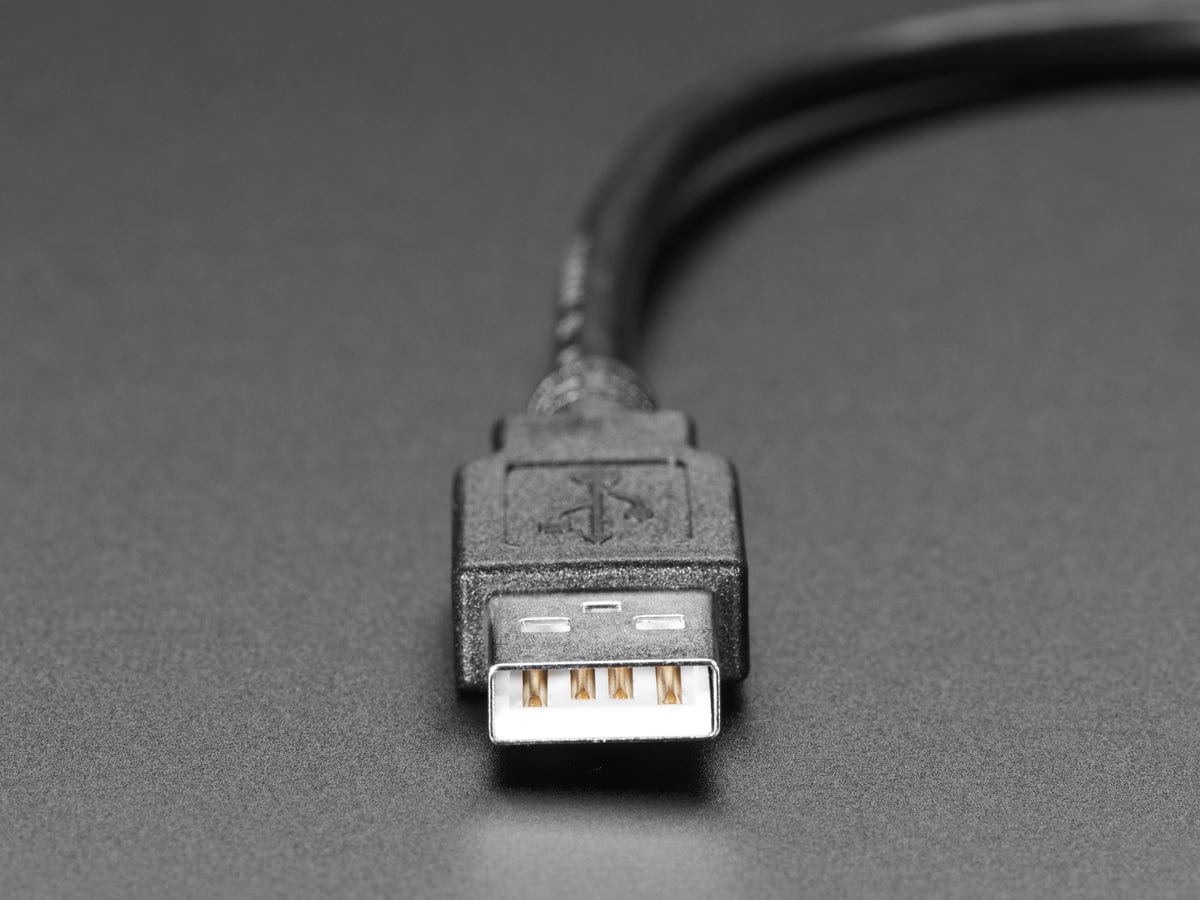 Snap-In Panel Mount Cable - USB C Socket to USB A Plug by The Pi Hut - The Pi Hut