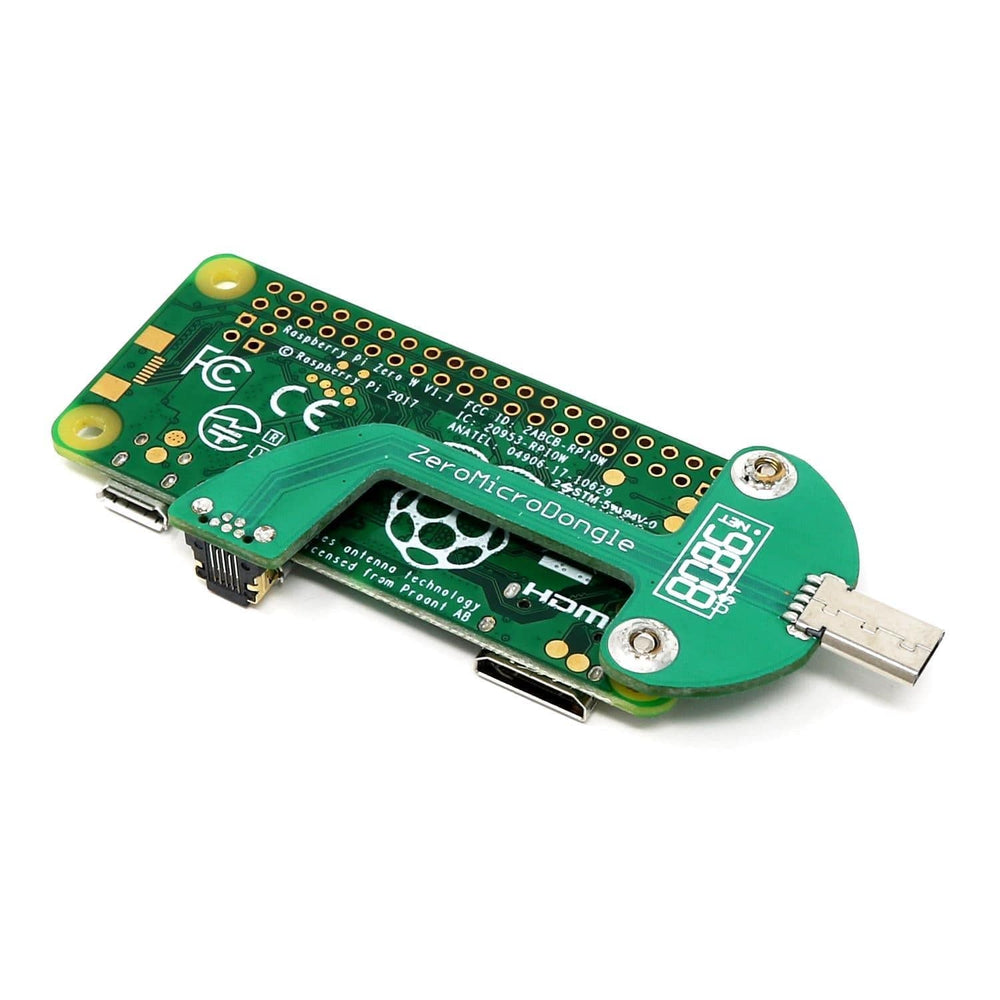Solderless Micro-USB Zero Dongle for Raspberry Pi Zero by 8086 - The Pi Hut