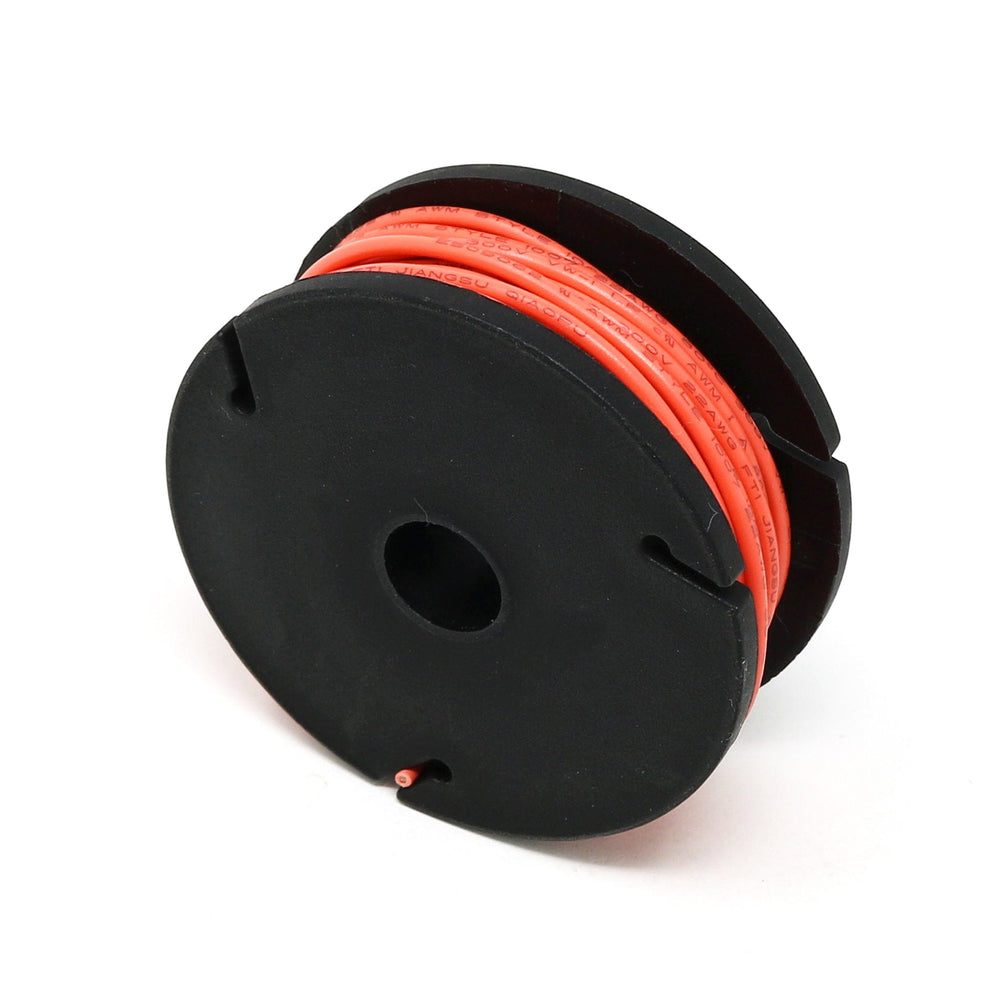 Solid-Core Wire Spool - 7.5m 22AWG - Orange by The Pi Hut - The Pi Hut