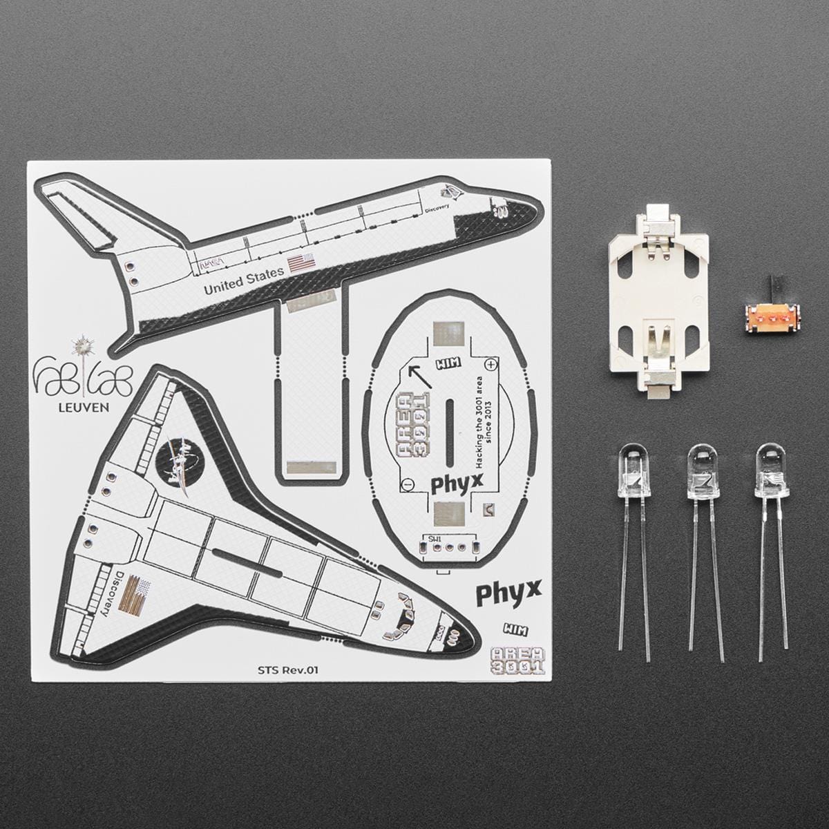 Space Shuttle Discovery Solder Kit by Phyx - The Pi Hut