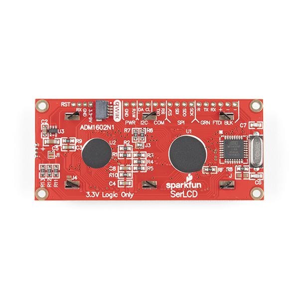 SparkFun 16x2 SerLCD - RGB Text (Qwiic) by Sparkfun - The Pi Hut