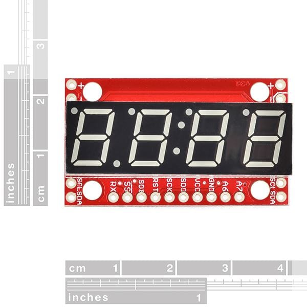 SparkFun 7-Segment Serial Display - Red by Sparkfun - The Pi Hut