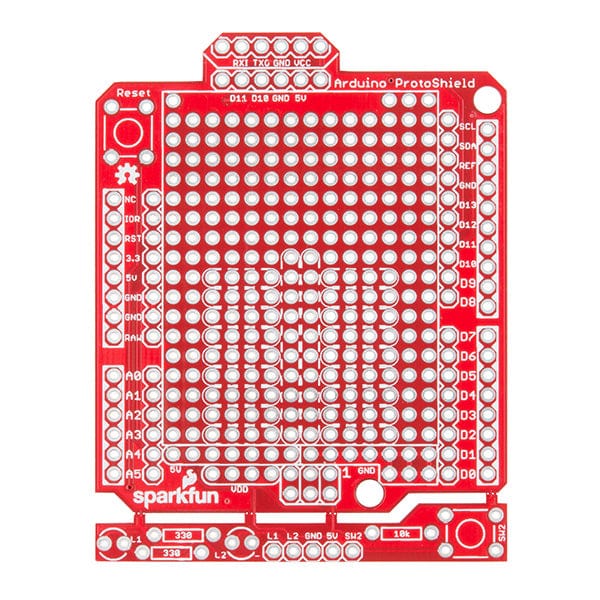 SparkFun Arduino ProtoShield - Bare PCB by Sparkfun - The Pi Hut