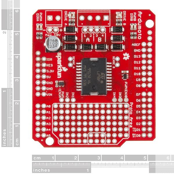SparkFun Ardumoto - Motor Driver Shield by Sparkfun - The Pi Hut