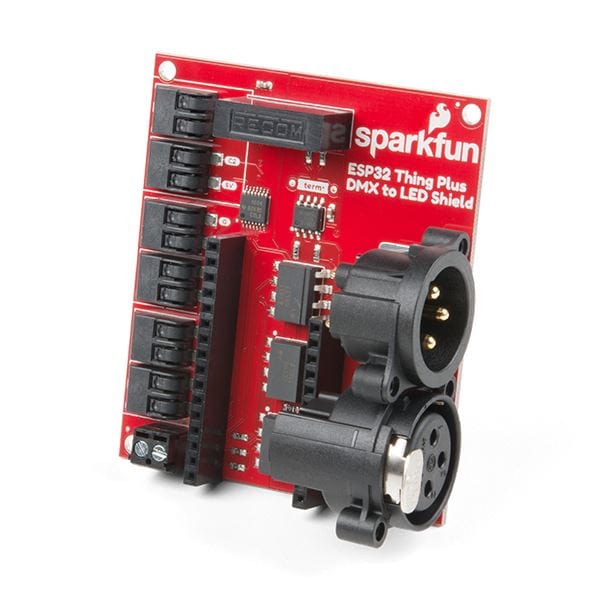 SparkFun ESP32 Thing Plus DMX to LED Shield by Sparkfun - The Pi Hut