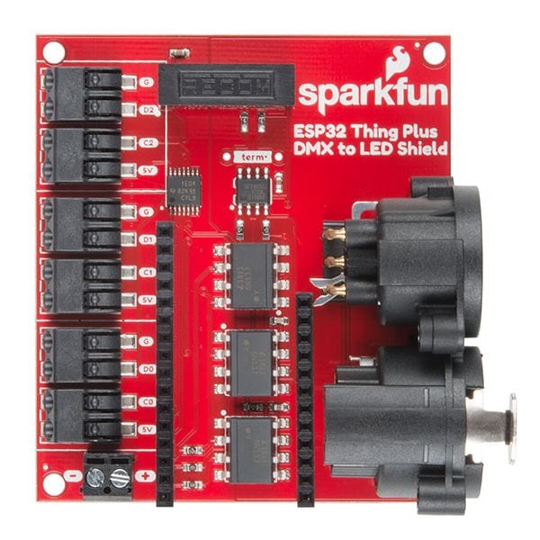 SparkFun ESP32 Thing Plus DMX to LED Shield by Sparkfun - The Pi Hut
