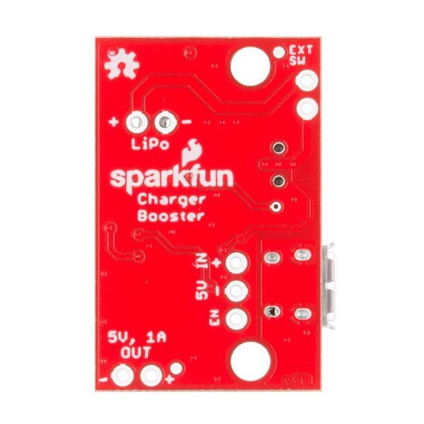 SparkFun LiPo Charger/Booster - 5V/1A by Sparkfun - The Pi Hut