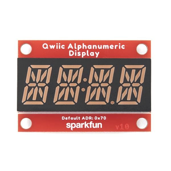 SparkFun Qwiic Alphanumeric Display - Purple by Sparkfun - The Pi Hut