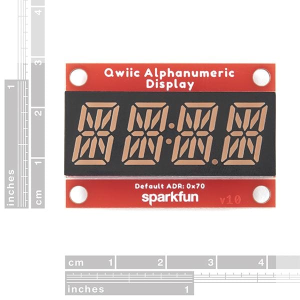 SparkFun Qwiic Alphanumeric Display - Purple by Sparkfun - The Pi Hut