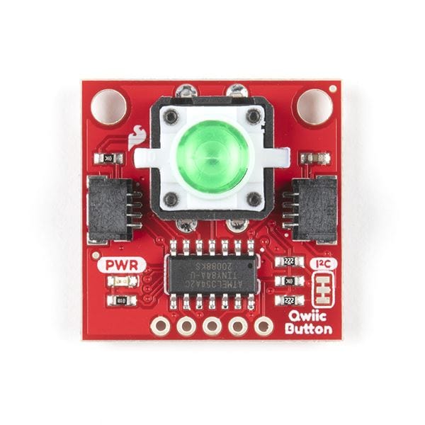 SparkFun Qwiic Button - Green LED by Sparkfun - The Pi Hut