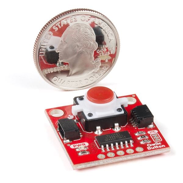 SparkFun Qwiic Button - Red LED by Sparkfun - The Pi Hut